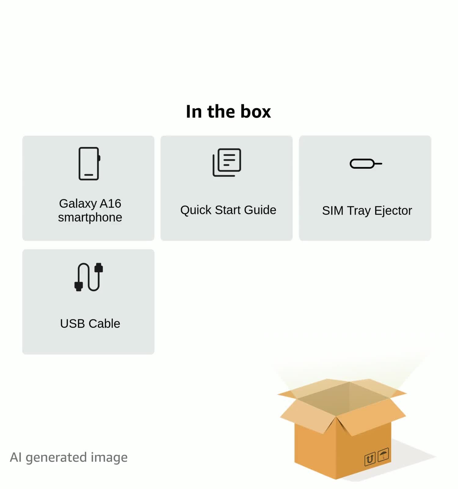 Samsung Galaxy A16 5G A Series Cell Phone, Unlocked Android Smartphone, Large AMOLED Display, Durable Design, Super Fast Charging, Expandable Storage, US Version, 2025, Blue Black (Renewed)