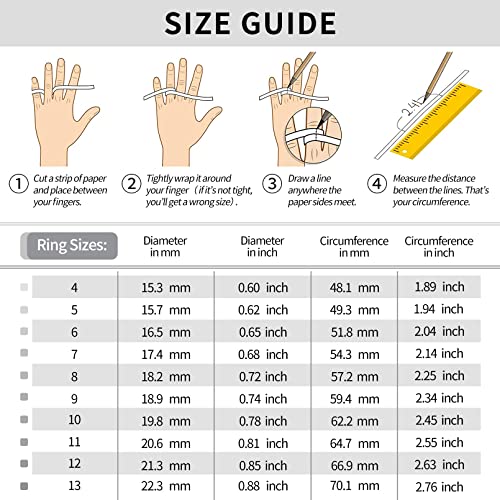 ChicSilver Personalized 925 Sterling Silver Irish Claddagh Ring for Women Custom Engraved Love Heart Celtic Knot Crown Promise Rings Friendship Band Size 4