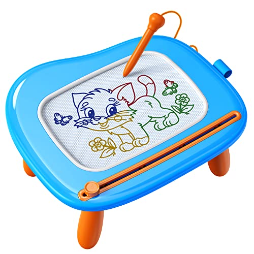 KOKODI Toddler Magnetic Drawing Board with Sturdy Legs, Large Colorful Mess Free Sketch Scribble Doodle Pad, Easter Birthday Gifts Toys for Boys Kids Preschooler Age 18 Month to 1 2 3 Years Old