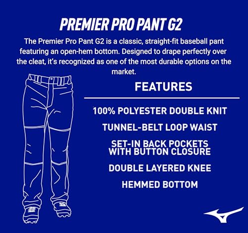 Mizuno Premier Pro Pant G2, X-Small, Black