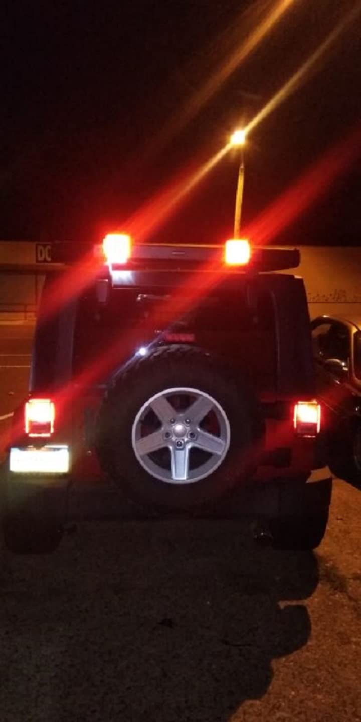 MECMO 56407 4-Pin Trailer Wiring Harness for 2018-2025 Jeep Wrangler JL/JLU, 2020-2025 Jeep Gladiator JT, 19-25 Wranglers Unlimited, Rubicon, Sahara, Sport, 4xe Towing Hitch Wire Trailer Light Plug