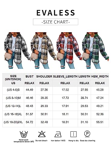 EVALESS Womens Fall Hooded Flannel Shirt 2023 Fashion Casual Plaid Flannel Fleece Shacket Jacket Oversized Button Down Long Sleeve Hoodie Coat,Yellow M