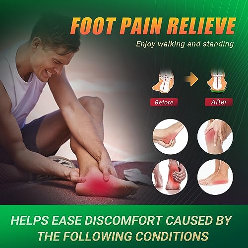 PCSsole Heavy Duty High Arch Support Insoles for Men and Women - 220+ lbs Strong Arch Support with Comfort Gel - Plantar Fasciitis Relief