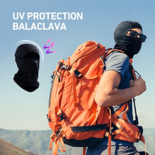 AstroAI Ski Mask Balaclava Face Mask-UV Protection Dustproof Windproof Face Cover for Men Women Skiing, Snowboarding, Cycling Hiking Black