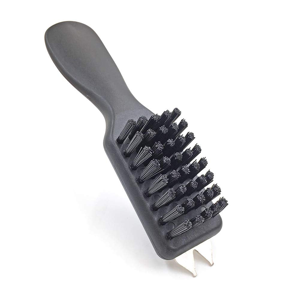HH-Eason Durable Golf Club Groove Cleaner Brush and Golf Shoes Cleaner Brush Handle Dirt Mud Remover Cleaner Tools Retractable Zip-line Aluminum Carabiner (Shoe Brush and Club Brush)