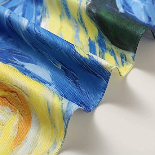 Mulberry Silk Scarf - Large, Lightweight Fashion Designer Wraps (Style-49)