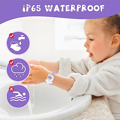 Kids Watch Potty Training Watches for Boys and Girls, Potty Timer Toilet Shape and LED Colorful Lights, Music Reminds Kids It's Time to Go to The Bathroom, Fun Gift for Moms and Toddlers