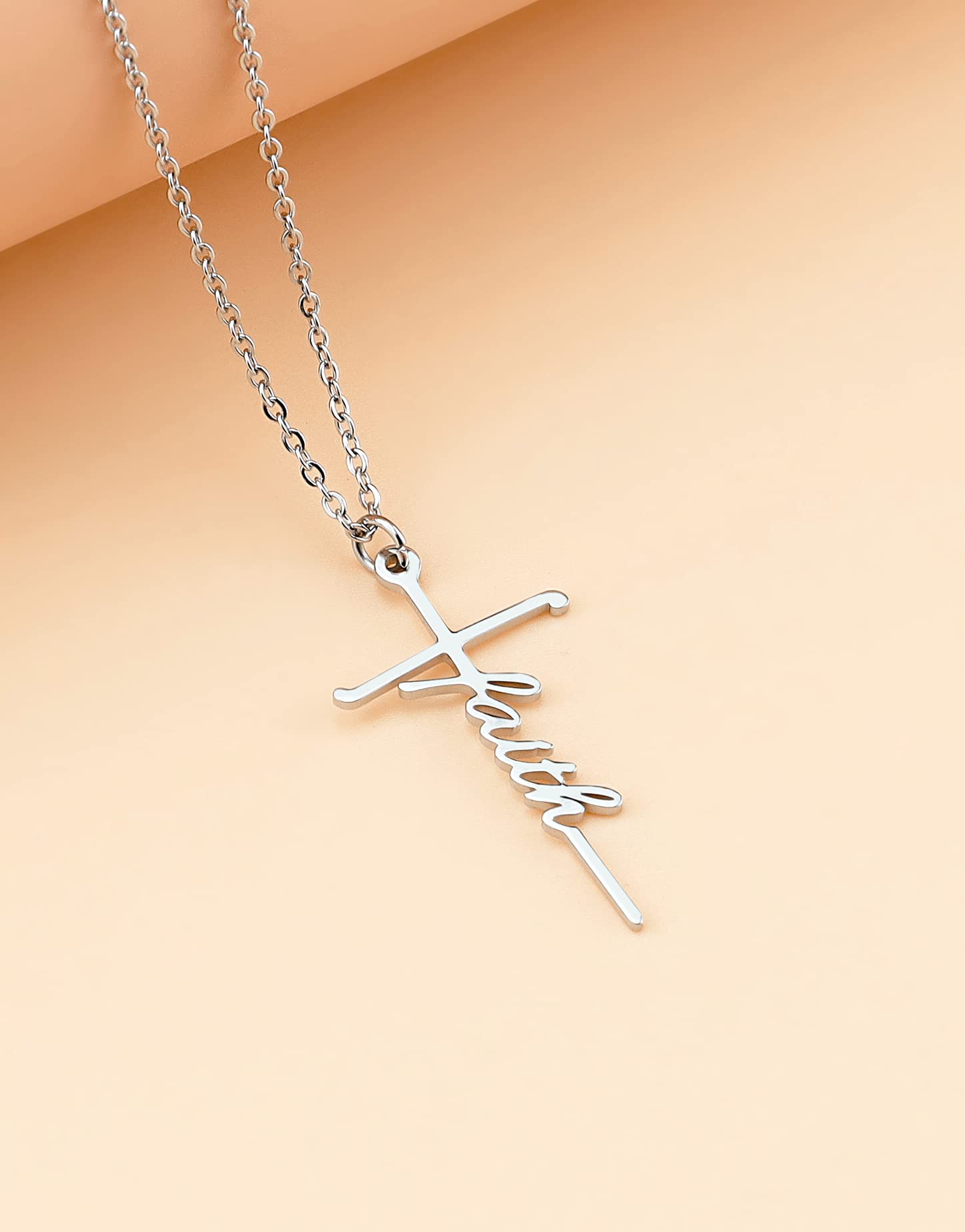 Lcherry Gifts for Women Faith Cross Necklace for Women Jewelry Necklace Gifts