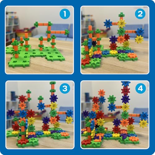 Learning Resources Gears! Gears! Gears! Super Building Toy Set - Building Toys, STEM Activities, Fine Motor Skills, Toddler Engineers Kit, , Construction Bots, Kindergarten Science, Gifts for Kids