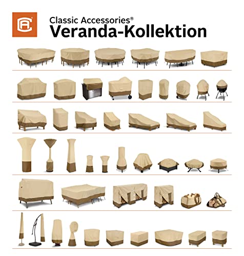 Classic Accessories Veranda Water-Resistant 45.5 Inch Patio Cushion and Cover Storage Bag, Patio Furniture Covers