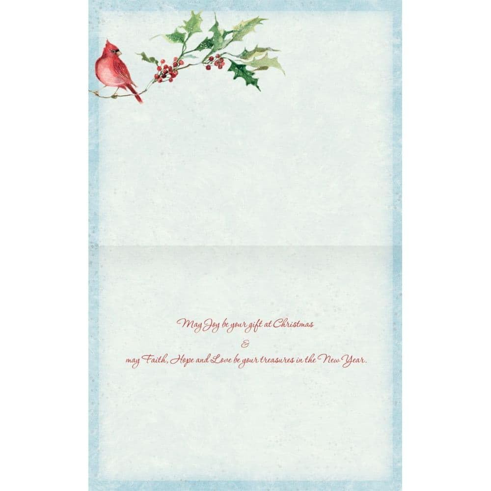 Lang Companies, Cardinal and Berries Boxed Christmas Cards (18 Pack) w/Decorative Box by Susan Winget