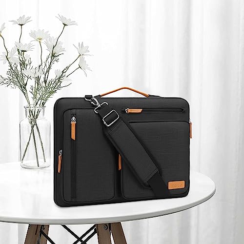 MOSISO 360 Protective Laptop Shoulder Bag,13-13.3 inch Computer Bags Compatible with MacBook, HP, Dell, Lenovo, Asus Notebook,Side Open Messenger Bag with 4 Zipper Pockets, Yellow