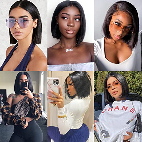 Liang Dian 14 Inch Raw Human Hair Bundles Natural Color 2 Bundles 15A Cambodian Virgin Hair 100% Unprocessed Straight Human Hair Bundles(14 14 Inch)