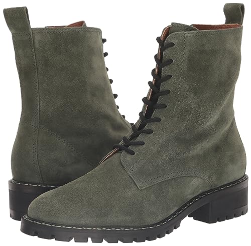 Lucky Brand Women's Kancie Combat Boot, Kobain Olive, 12
