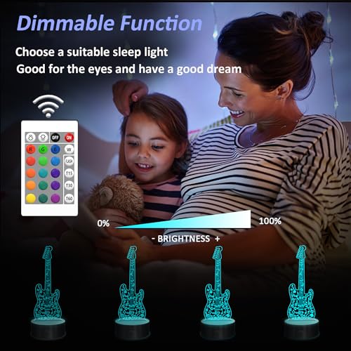 Personalized Music Notes Night Light Lamp with Remote - Custom Engraved Gift: Your Name, Text, Logo, or Message - Customized LED Light Display,16 Colors, 4 Light Modes - USB/Battery Powered(Saxophone)