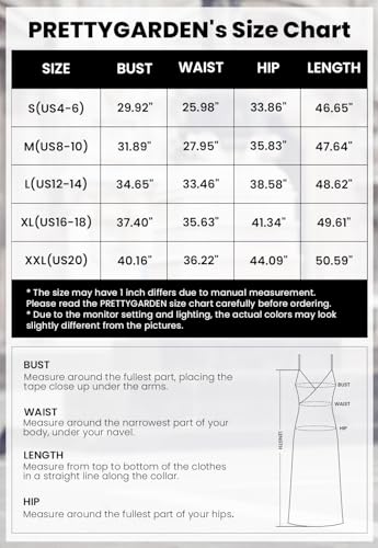 PRETTYGARDEN Women's Sexy Midi Bodycon Dress 2024 Summer Spaghetti Strap Sleeveless Knit Party Tight Fitted Dresses (Royal Blue,XX-Large)