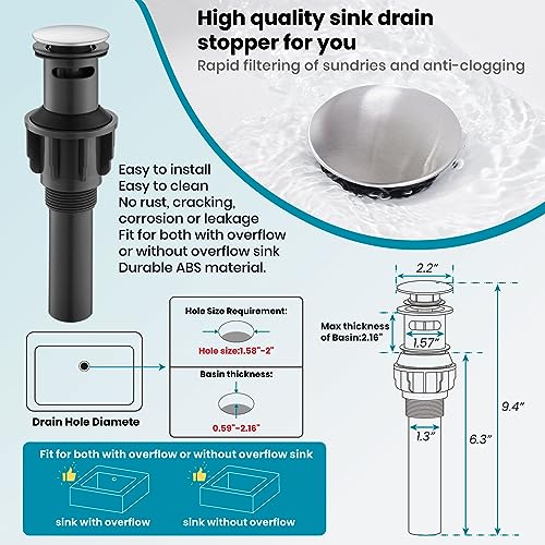 gotonovo Waterfall Vessel Sink Faucet for Sink 1 Hole,Single Handle Tall Bathroom Sink Faucet,Brass Waterfall Bathroom Faucet Arc Body Mixer Tap with Pop Up Drain and Supply Line,Brushed Nickel