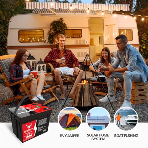 12V 35Ah LiFePO4 Lithium Battery 20A BMS,NewtiPower 10000+ Deep Cycle Lithium Iron Phosphate Battery Great For Winter Power Shortage, RV, Marine and Off Grid Applications (12V 35Ah)