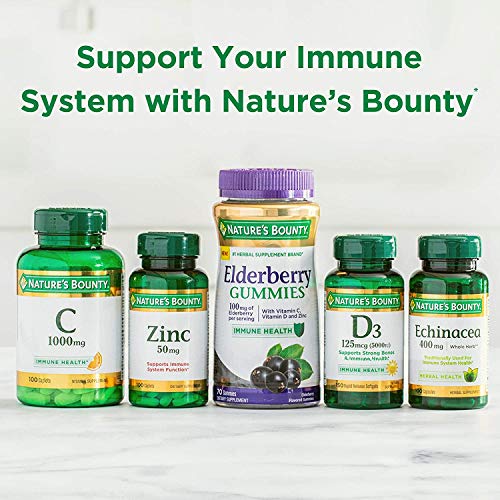 Nature's Bounty Vitamin D, Supports Immune Health & Bone Health, 2000IU Vitamin D3, 150 Softgels ,150 Count (Pack of 1)