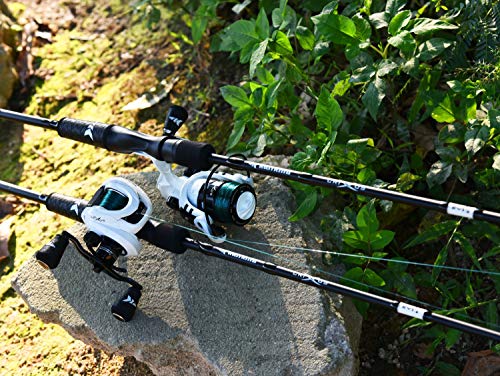 KastKing Crixus Fishing Rod and Reel Combo, Spinning, 6ft, Medium Light, 2pcs, 2000 Reel