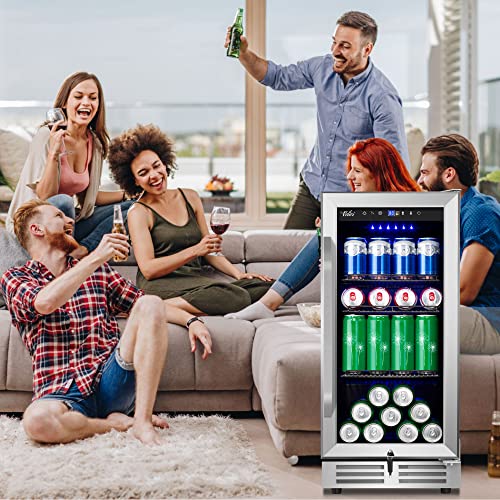 Velivi Beverage Cooler Refrigerator and Wine Fridge