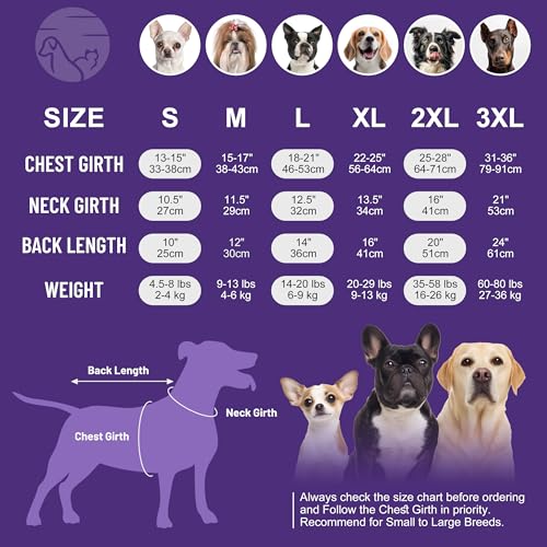 cyeollo 2 Pack Fleece Dog Sweater Pullover Dog Sweatshirt Reflective Lightweight Clothes for Small Dogs Girl Pet Apparel Purple, Grey, M
