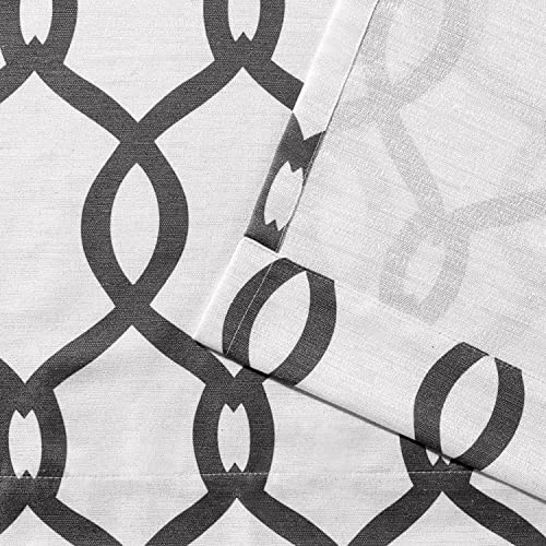 Exclusive Home Curtains Exclusive Home Kochi Light Filtering Linen Blend Grommet Top Curtain Panel Pair, 54x63, Black Pearl, 2 Count