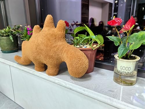 Lixzuch 24 inch Large Dino Nugget Pillow, Big Stegosaurus Dino Chicken Nugget Pillow Stuffed Animal Plush Toy, Dino Nugget Plush Dinosaur Theme Party Decoration Birthday Gift for Kids