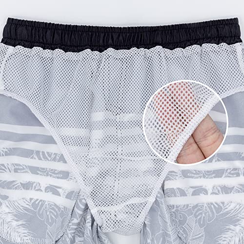 Boys Swim Trunks, Quick Dry Beach Swim Shorts Little Boys Bathing Suit Swimsuit with Mesh Lining, 3-14 Years