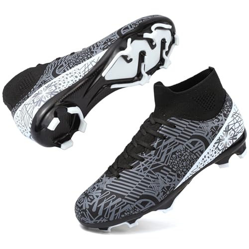 Kids Soccer Cleats Boys Girls Football Cleats Youth Baseball Cleats Zapatos de Futbol Para Niños Athletic Outdoor Soccer Shoes High Top Football Shoes indoor soccer Professiona Training Football Boots