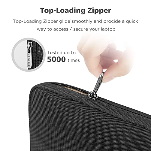 NIDOO Laptop Sleeve 10 Inch Tablet Carrying Case Bag Cover for 11" iPad Pro M4 M2/ 11" iPad Air M2 2024/10.9" iPad 10/10.2" iPad/ 10.5" 10.9" iPad Air/Surface Go 2 3/ Samsung Galaxy Tab A8 S8,Black