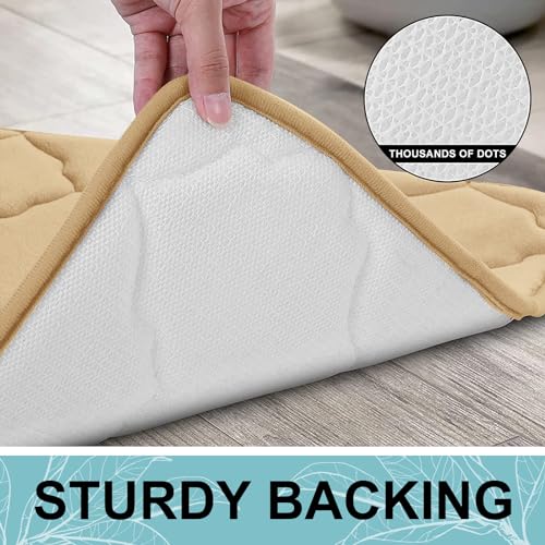 OLANLY Memory Foam Bath Mat Rug 30x20, Ultra Soft Non Slip and Absorbent Bathroom Rug, Machine Wash Dry, Comfortable, Thick Bath Rug Carpet for Bathroom Floor, Tub and Shower, Royal Blue