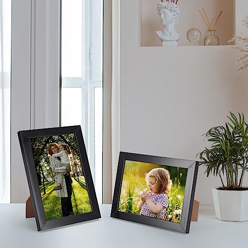 Hoikwo 18 Packs 3.5x5 Small Black Multi Picture Frames Set for Family Photos, Artwork, Light Weight Bulk 3.5 by 5 Frames Pack for Wall Hanging and Table, Stylish Picture Frames