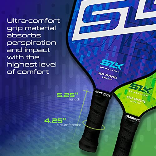 2024 SLK by Selkirk Pickleball Paddles | Featuring a Multilayer Fiberglass and Graphite Pickleball Paddle Face | SX3 Honeycomb Core | Pickleball Rackets Designed in The USA for Traction and Stability