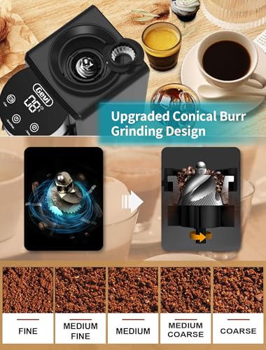 Gevi 12 Cup Programmable Drip Coffee Maker with Touch Screen, Fast and Strong Brew, Auto Shut-Off, 4-Hour Keep Warm Plate, Iced Coffee Option, Anti-Drip System, Permanent Filter