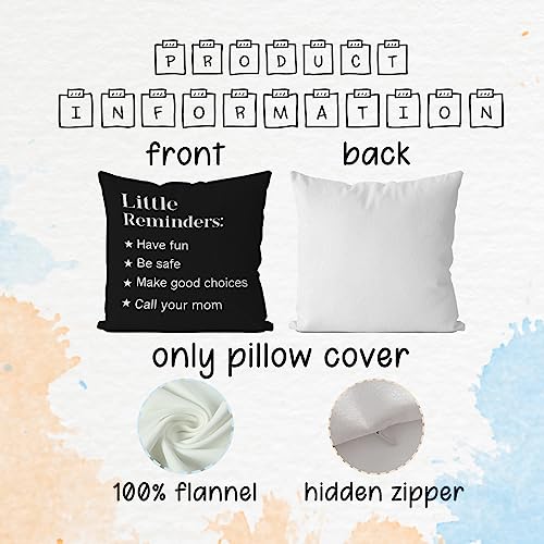 IWXYI Call Your Mom Pillow Covers,Funny Call Your Mom Throw Pillows Covers,Home Dorm Pillows Covers 18x18,Freshman Gift,Graduation Gifts,College Dorm Decor(Blue)