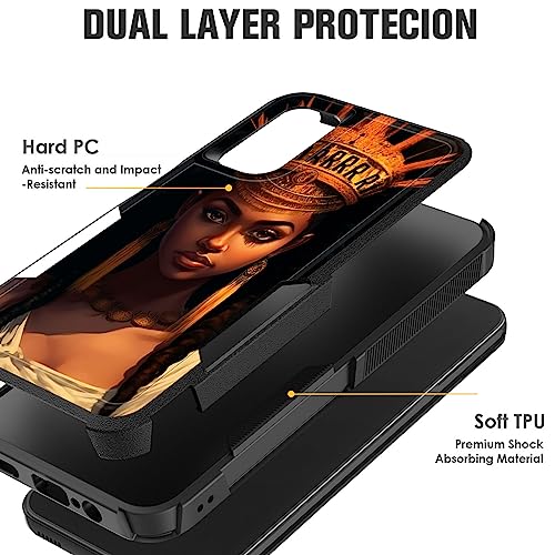 CICPLKSE for Galaxy A54 5G Case,Dual Layer Heavy Duty Hybrid Shockproof Hard PC Soft Silicone TPU Bumper Protective Cover Case for Samsung Galaxy A54 5G 6.4 inch,Two Wolves