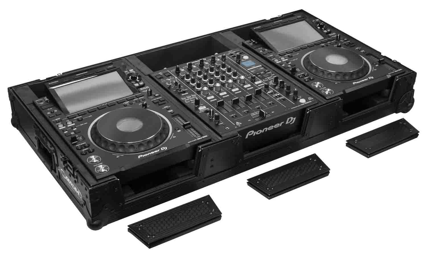 INDUSTRIAL BOARD CASE FITTING MOST 12" DJ MIXERS AND TWO PIONEER CDJ-3000