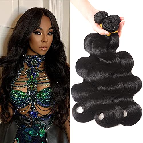 AIMAKER 12A Brazilian Body Wave Human Hair 3 Bundles 24 24 24Inch 100% Unprocessed Brazilian Virgin Human Hair Weave Bundles Body Wave Hair Extensions Natural Color Brand: AIMAKER