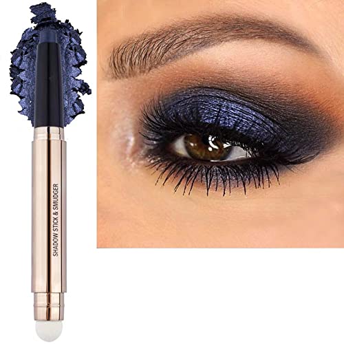 LGSZGDCN Eyeshadow stick and Makeup Brush Smooth Cream Shimmer Pencil Long Lasting Waterproof Buildable Eye Shadow Hypoallergenic Highlighter Multi-Dimensional eyes Look Glitter Primer Palette