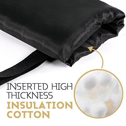 Outdoor Faucet Covers for Winter, SUNDOKI Long Outside Insulated Faucet Covers for Winter Freeze Protection Wall Water Spigot Socks (2 Pack-Black)