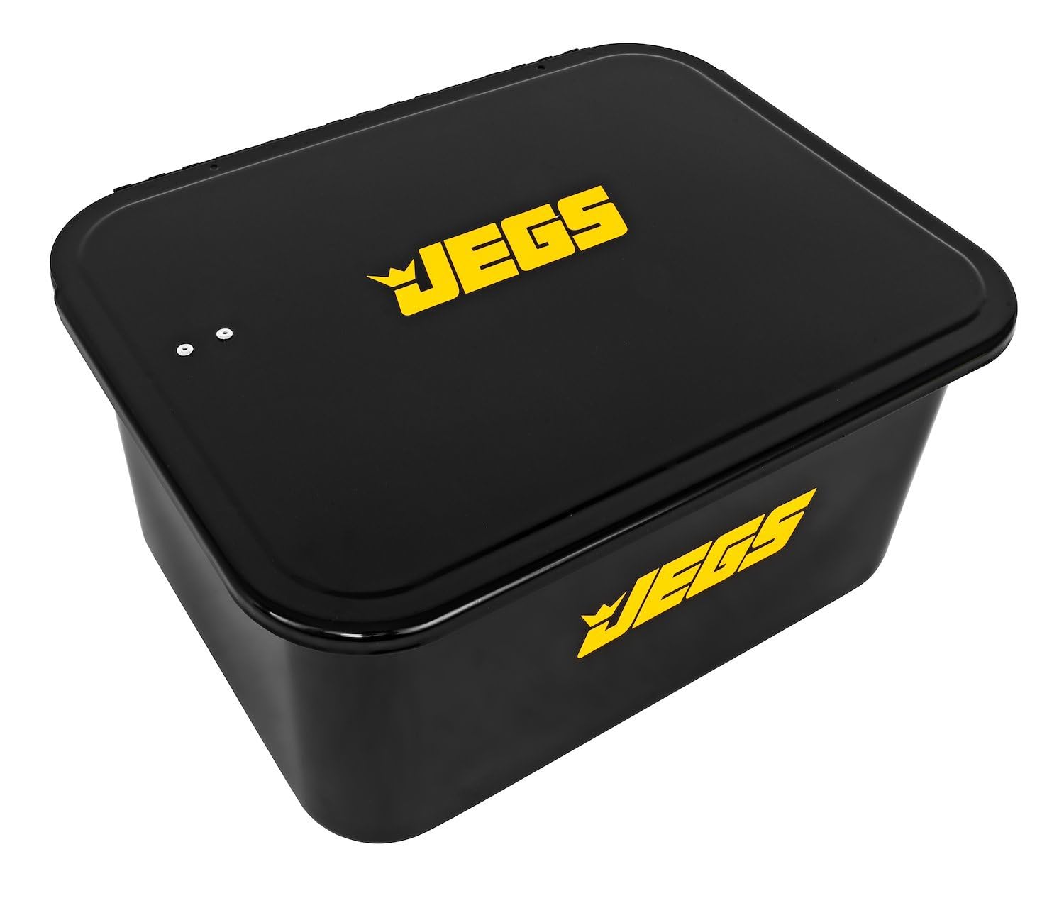 JEGS 5-Gallon Portable Parts Washer | 3.5 Gallon Solvent Capacity | 3.96 Gallon Per Minute Max Pump Output | Heavy Duty Steel | Powder Coated Black with JEGS Logo