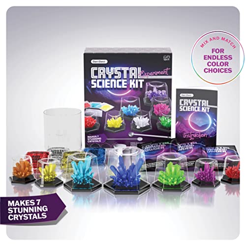 Dan&Darci Crystal Growing Kit for Kids - Science Experiments Gifts for Boys & Girls Ages 8-14 Year Old - Toys Teen Age Boy/Girl Arts & Crafts Kits - Cool Projects Ideas 8 9 10 11 12 Yr Olds