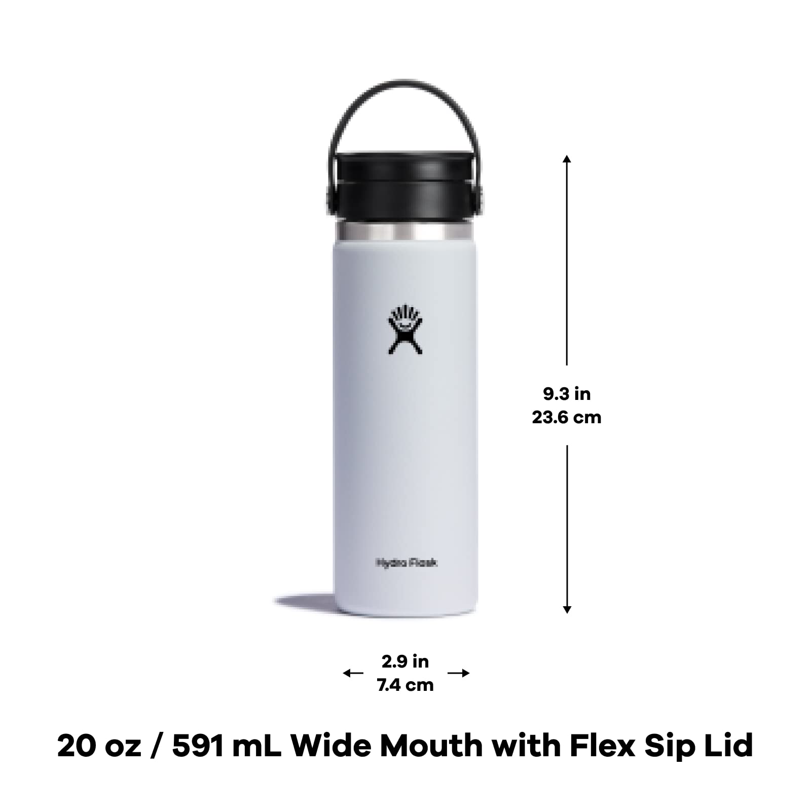Hydro Flask 20 oz Wide Mouth Bottle with Flex Sip Lid Pacific