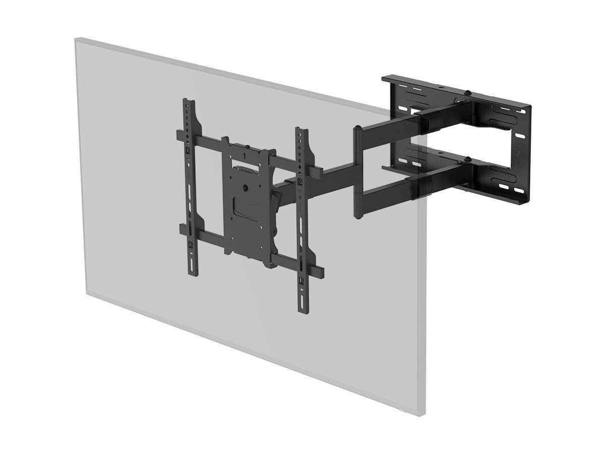 Monoprice 360 Full-Motion Articulating TV Wall Mount - Portrait and Landscape, for TVs 40in to 75in, Weight Capacity 110 Lbs, Extension 3.3in to 31.5in, VESA Patterns Up to 400x400 - EZ Series