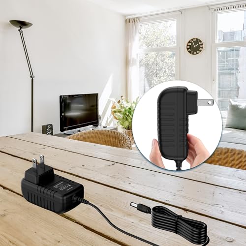 DHJWKFEDH Wall AC Adapter Power Cord Compatible with RESTECK, Vellax, Medcursor, Mirakel, InvoSpa Shiatsu Back Shoulder and Neck Massager Charger Power Supply 12V Only Fit Compatible with 12V Massager
