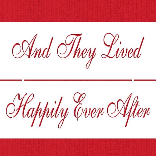 Happily Ever After Cake Stencil by Designer Stencils