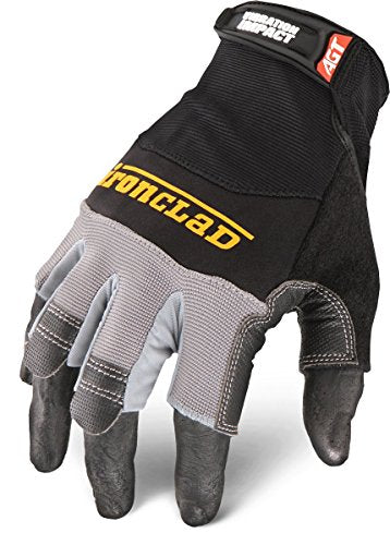Ironclad MFI2-03-M Mach 5 Impact Glove, Medium , Black