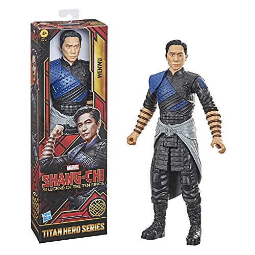 Marvel Hasbro Titan Hero Series Shang-Chi and The Legend of The Ten Rings Action Figure 12-inch Toy Wenwu for Kids Age 4 and Up, Black