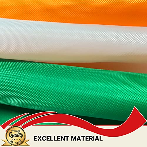 TOPFLAGS Ireland Flag Irish Outdoor Flag 12x18 Sewn Stripes Large Flags Heavy Duty Outdoor Vivid Color Fade-resistant